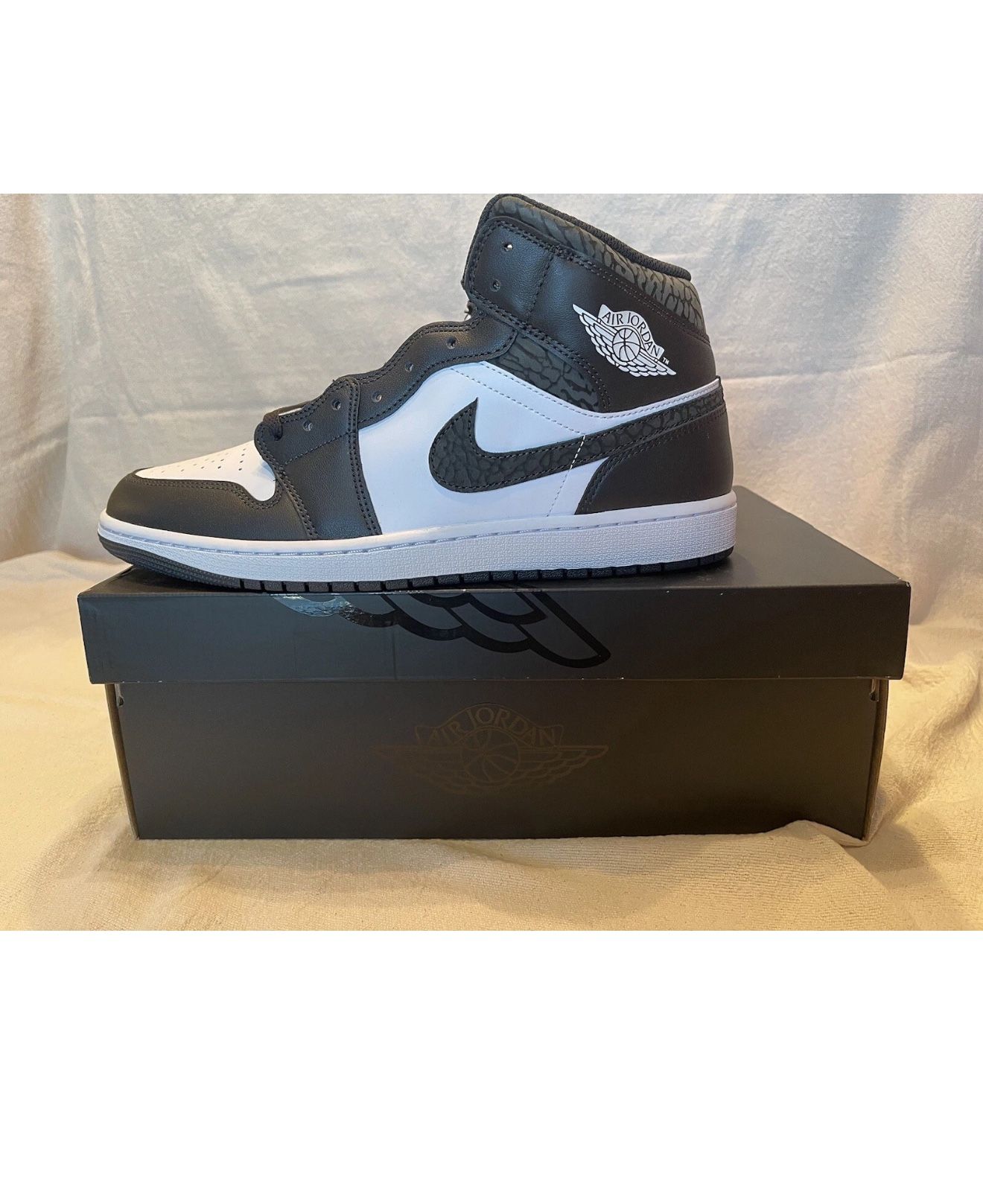Nike Air Jordan Mid SE 'Panda Elephant' White Black