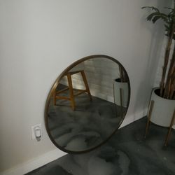 World Market Round Mirror