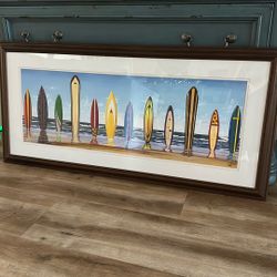 Framed Surfboard Print