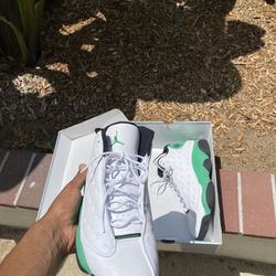 Jordan 13 Retro White Lucky Green Size 12 Men’s Shoes 