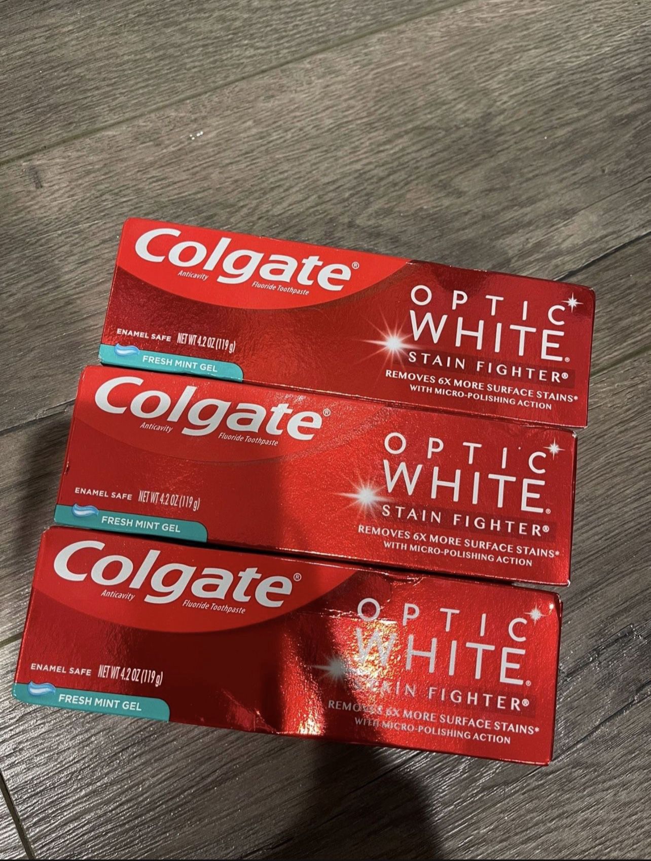 Colgate Optic White Bundle: Fresh Mint Gel 