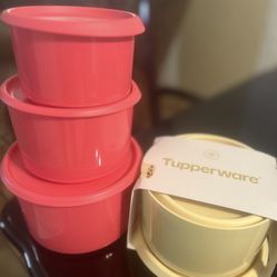 Set De 3 Piezas Tupperware Nuevos