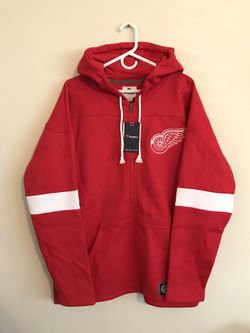 Detroit Redwings Zip-Up Hoodie Sweatshirt size XL
