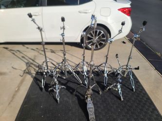 Bateria Drum Hardware Heavy-Duty Double Braced Leg Stands Available for Sale $360.00 Firm for All in the Pictures