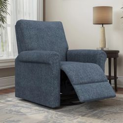 Like NEW - Andrews Fabric Swivel Glider Recliner - Retail $599