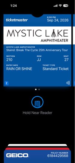 Staind Break The Cycle 25th Anniversary Tour Ticket