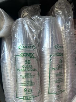 Dart Conex Classic 50 Clear Plastic Cups 9 oz