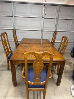 Solid Wood Dining Table Set – Heavy & Sturdy