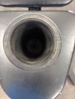 Rubber land mine for barbell