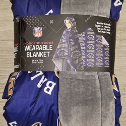 Baltimore Ravens Official NFL Unisex Hooded Blanket