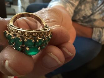 Nicky butler size 6 green cocktail ring