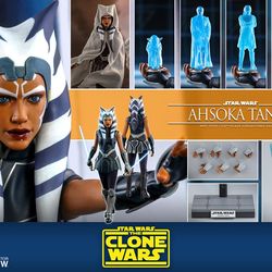Hot Toys TMS021 Ahsoka Tano Star Wars The Clone Wars 1/6 Figure