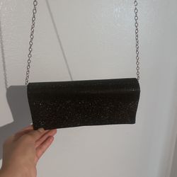 Black rinestone purse 
