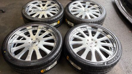 26 INCH NEW FORGIATO RIMS AND PIRELLI TIRES,6 lug