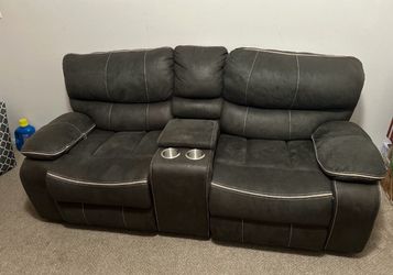 Dark Gray Reclining Couch