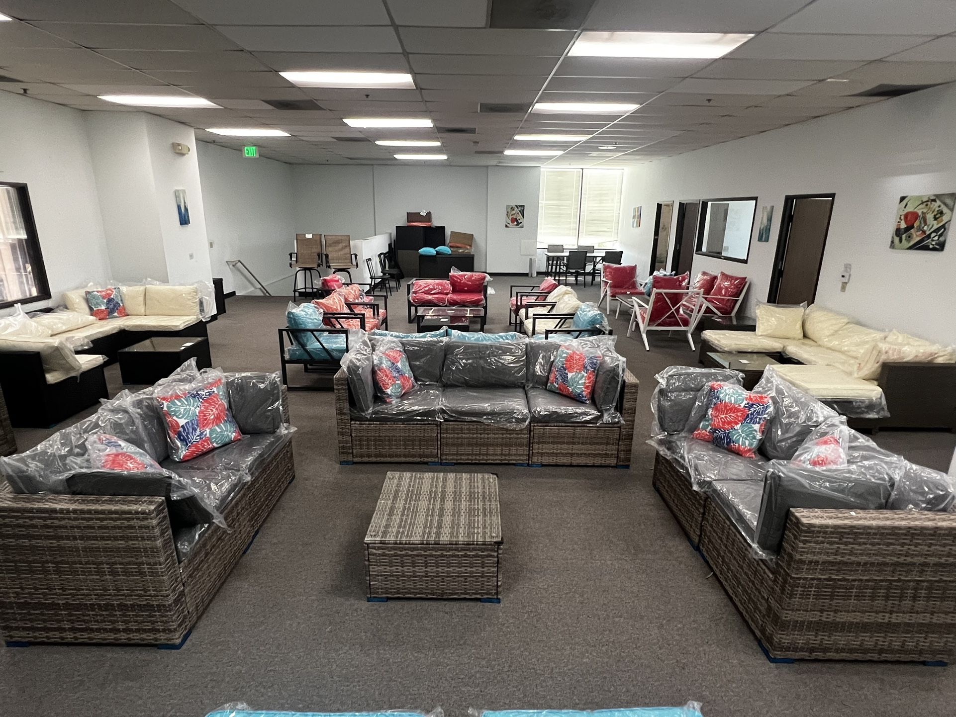 No Assemble Require!!! New 7Pcs Wicker Patio Furniture Sectional Sofa Set for Sale in Placentia
