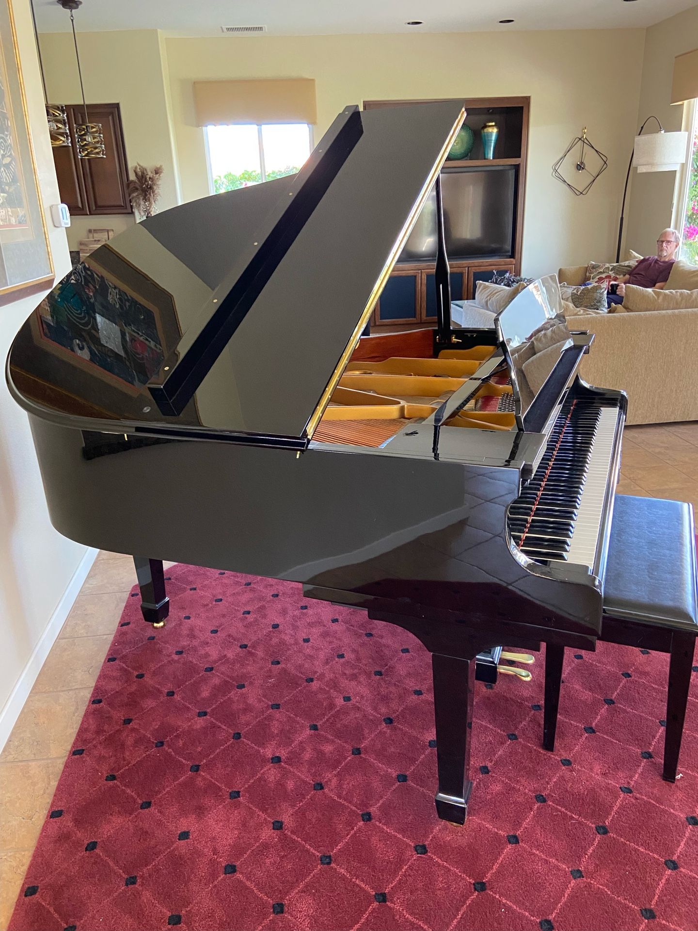 George Steck Baby Grand Piano w/PianoDisc Player