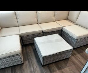 7pcs Outdoor Patio Furniture Sets, Rat