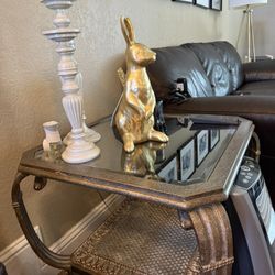 Glass/Metal Tables Set (3)