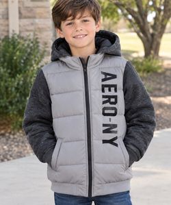 Aeropostale Boys Hooded Puffer Jacket