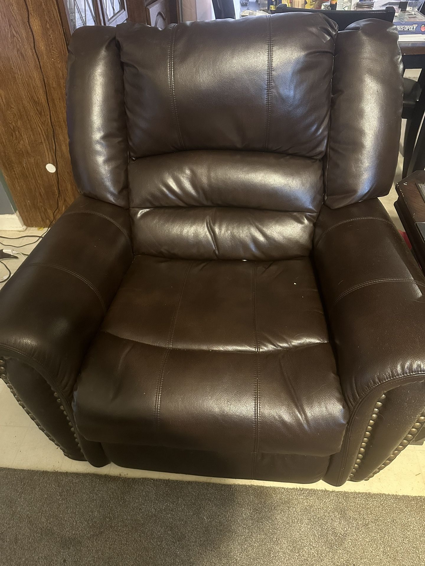 Pair Of Leather Recliners