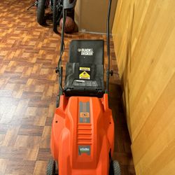 Black And Decker Lawn Mower, Corded, 18” Cutting Width