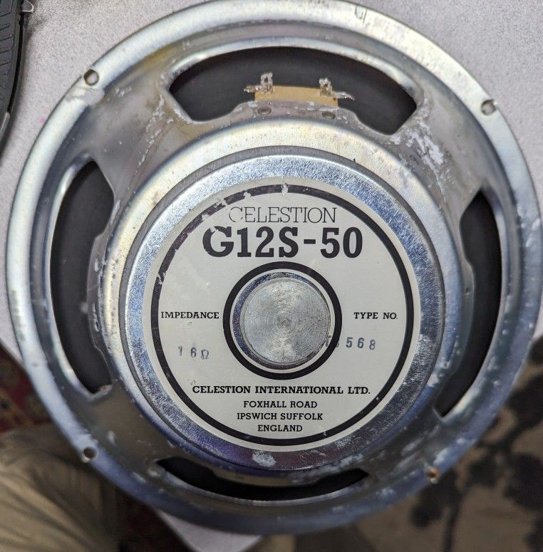 2 Celestion G12S-50's