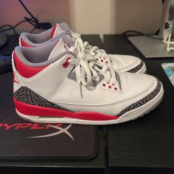 Jordan 3 Retro Fire Red 2022 Size 9.5