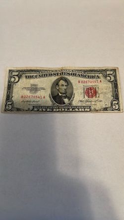 Red Seal $5 dollar bill