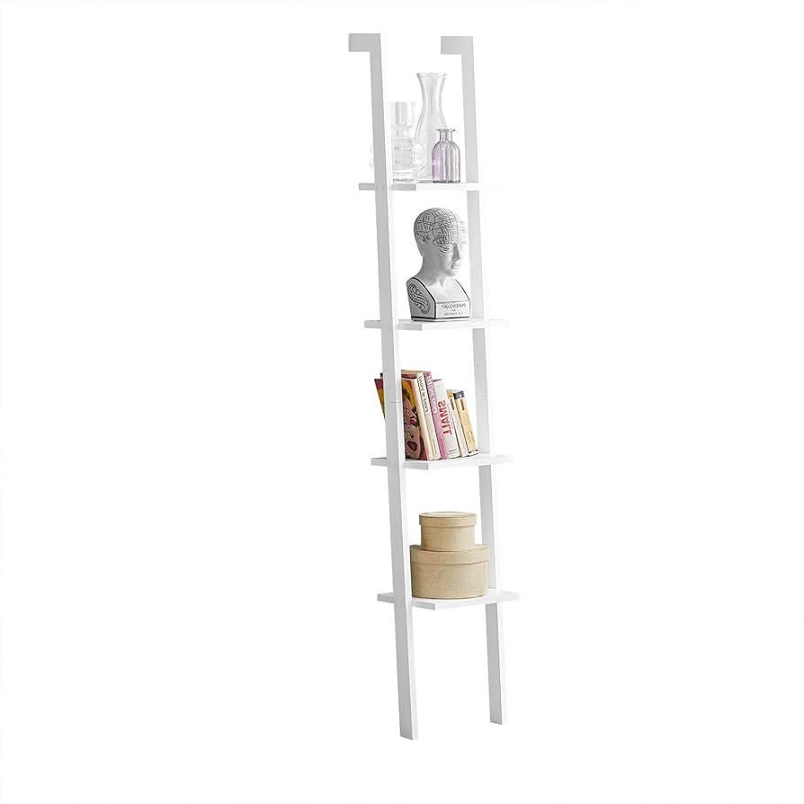 Haotian ladder-type wooden shelf, standing bookshelf