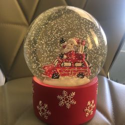 Santa snow globe