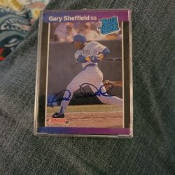 Gary Sheffield Autographed Rookie Card.
