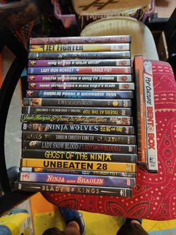 20+ Kung Fu Ninja Movies DVDs