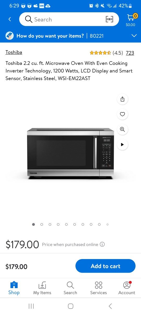 Toshiba Microwave Inverter New! $110 Still Available Brand New