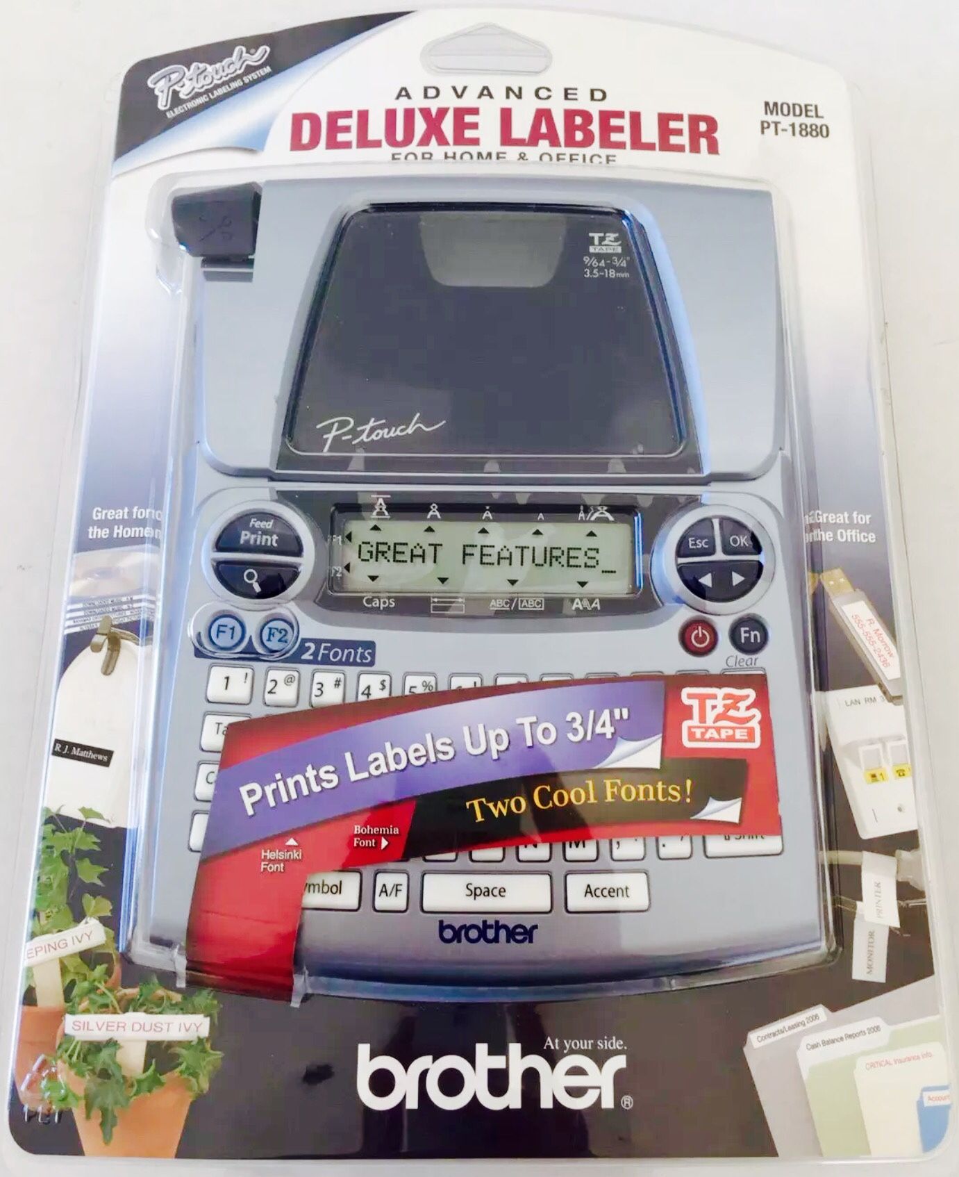 Brother PT-1880 Advanced Deluxe Label Maker PTouch Labeler PT1880 Brand new