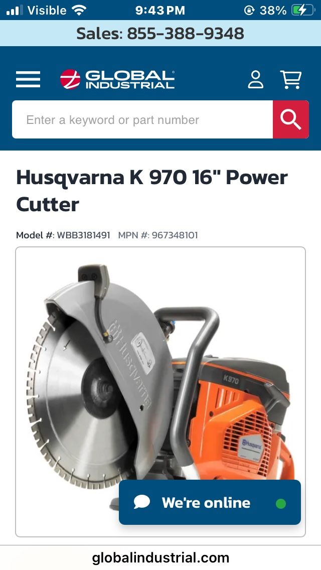 Husqvarna K970 Demo Saw