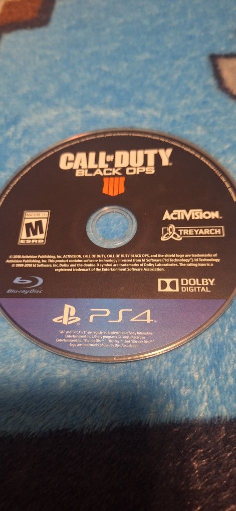 PS4 Call Of Duty Black Ops 4