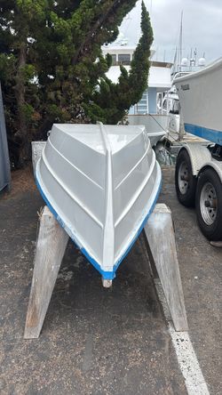 Vintage Wooden Dory Boat