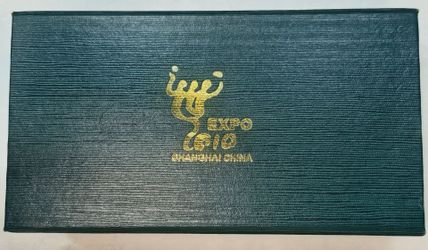 Expo Shanghai China 2010  Set Coins Silver Plated Copper  ans Gold Plated Copper  Unc Gem