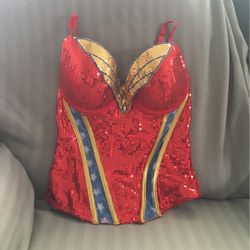 Wonder Woman Sequin Corset 