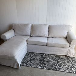 Clean And Comfy Couch With Chaise - Ikea Ektorp