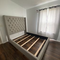 Queen Upholstered Bed Frame 
