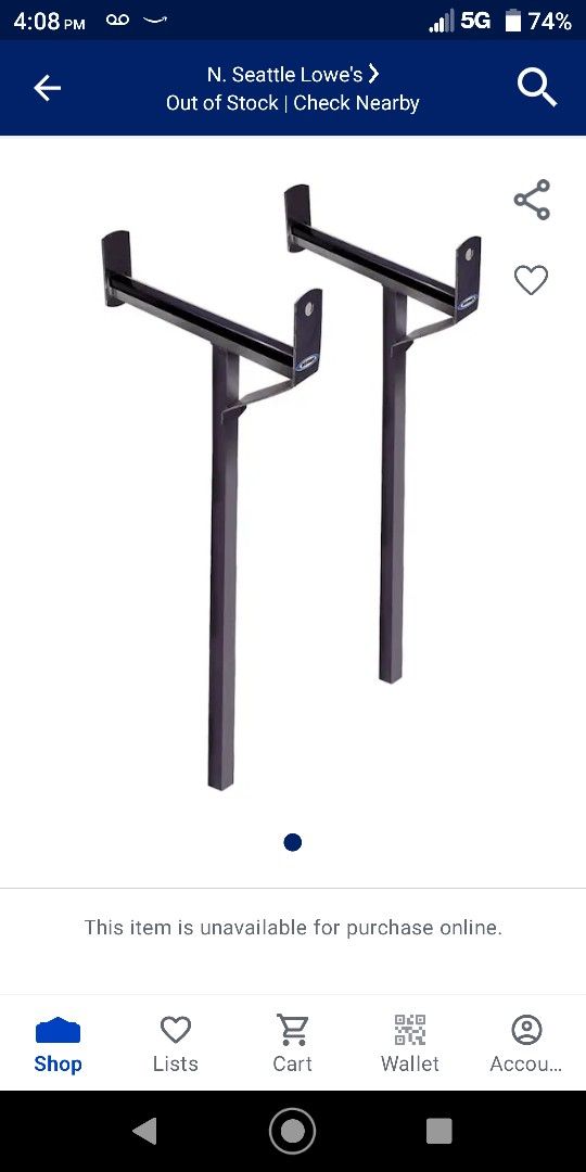 Werner Removable Ladder Rack