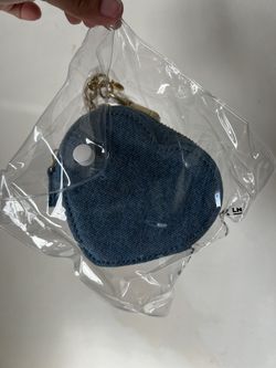 Stoney Clover Lane denim heart coin purse