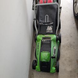 Greenworks 40V 16" Cordless Lawn Mower, Ultra-Light Push Mower with no Charger no battery
