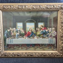Vintage Framed Last Super Wall Art