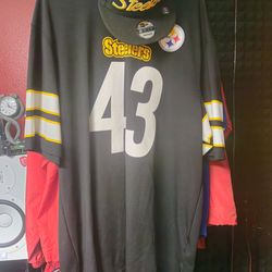 Steelers jersey w/ hat