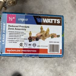 *Brand New Unopened* 1/2” Reduced Pressure Zone Assembly