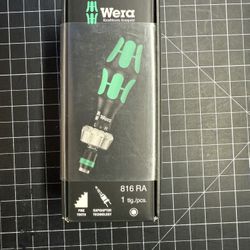 Wera 816 RA Bottling Ratcheting Screwdriver 1/4” Head