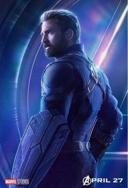 Captain America Infinity War framed movie poster